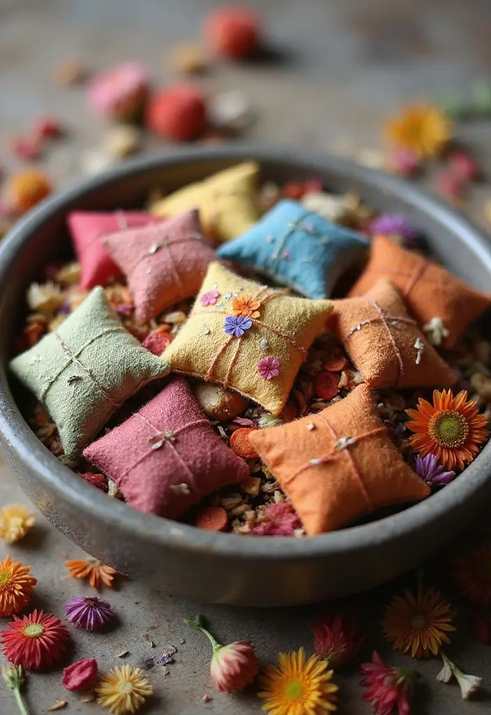 28 Room Handmade Decor Craft Ideas You’ll Love 79 28 Room Handmade Decor Craft Ideas You’ll Love - 21. Handmade Potpourri Sachets