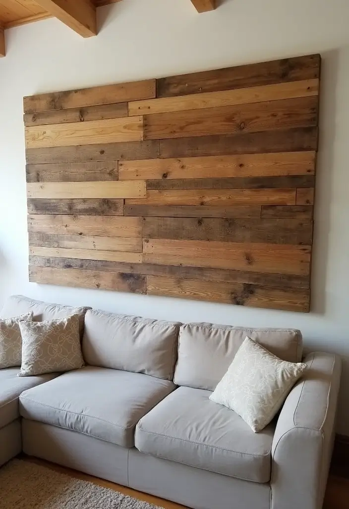 28 Room Handmade Decor Craft Ideas You’ll Love 103 28 Room Handmade Decor Craft Ideas You’ll Love - 27. DIY Wooden Pallet Wall Art