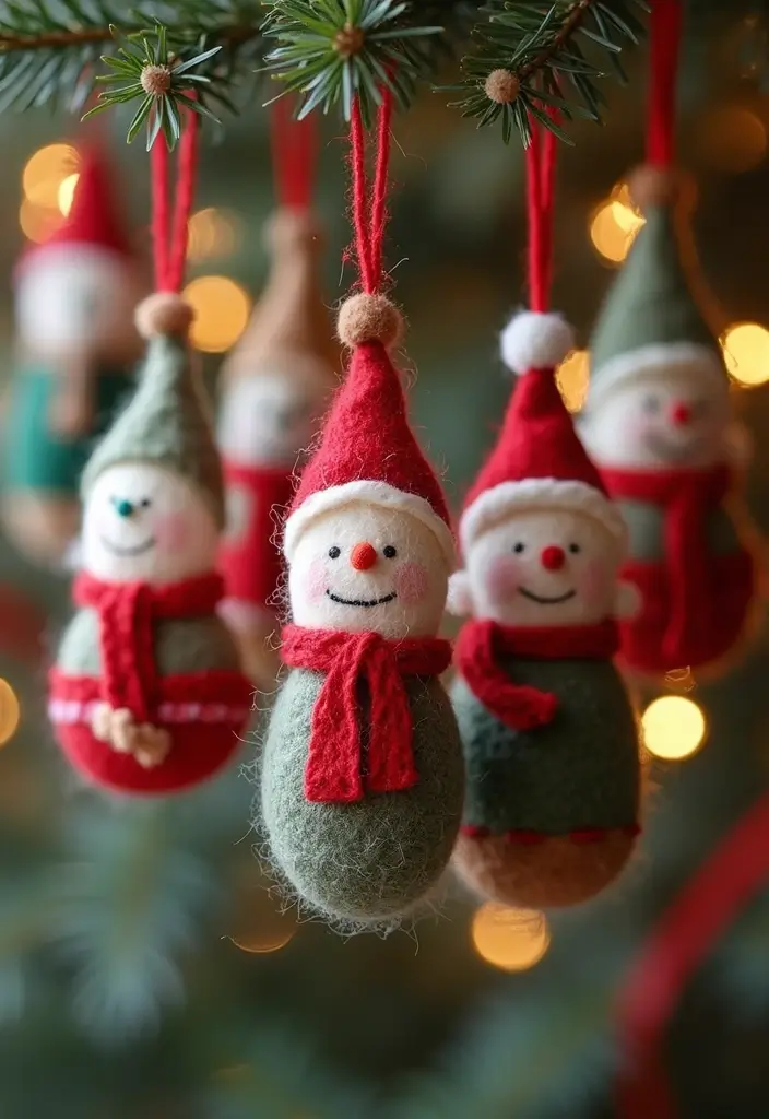 28 Room Handmade Decor Craft Ideas You’ll Love 104 28 Room Handmade Decor Craft Ideas You’ll Love - 28. Handmade Wool Felt Ornaments