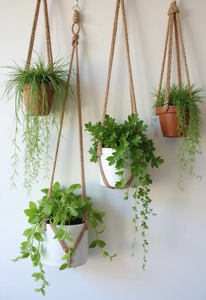 28 Room Handmade Decor Craft Ideas You’ll Love 20 28 Room Handmade Decor Craft Ideas You’ll Love - 8. DIY Plant Hangers