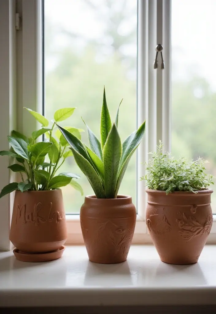 29 Beautiful Home Decor Handmade Ideas For Every Room 24 29 Beautiful Home Decor Handmade Ideas For Every Room - 12. Clay Pot Holders