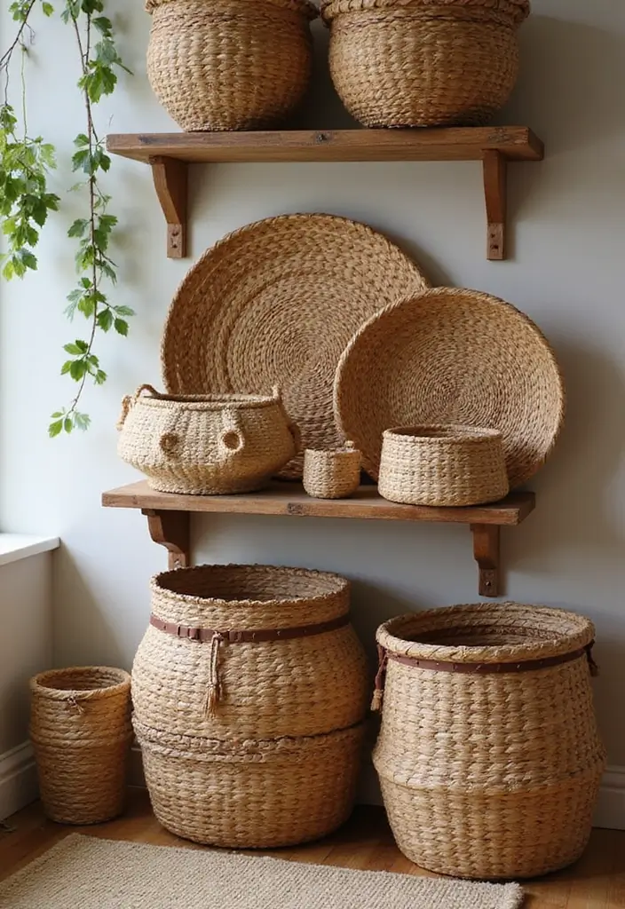 29 Beautiful Home Decor Handmade Ideas For Every Room 42 29 Beautiful Home Decor Handmade Ideas For Every Room - 18. Hand-Woven Baskets