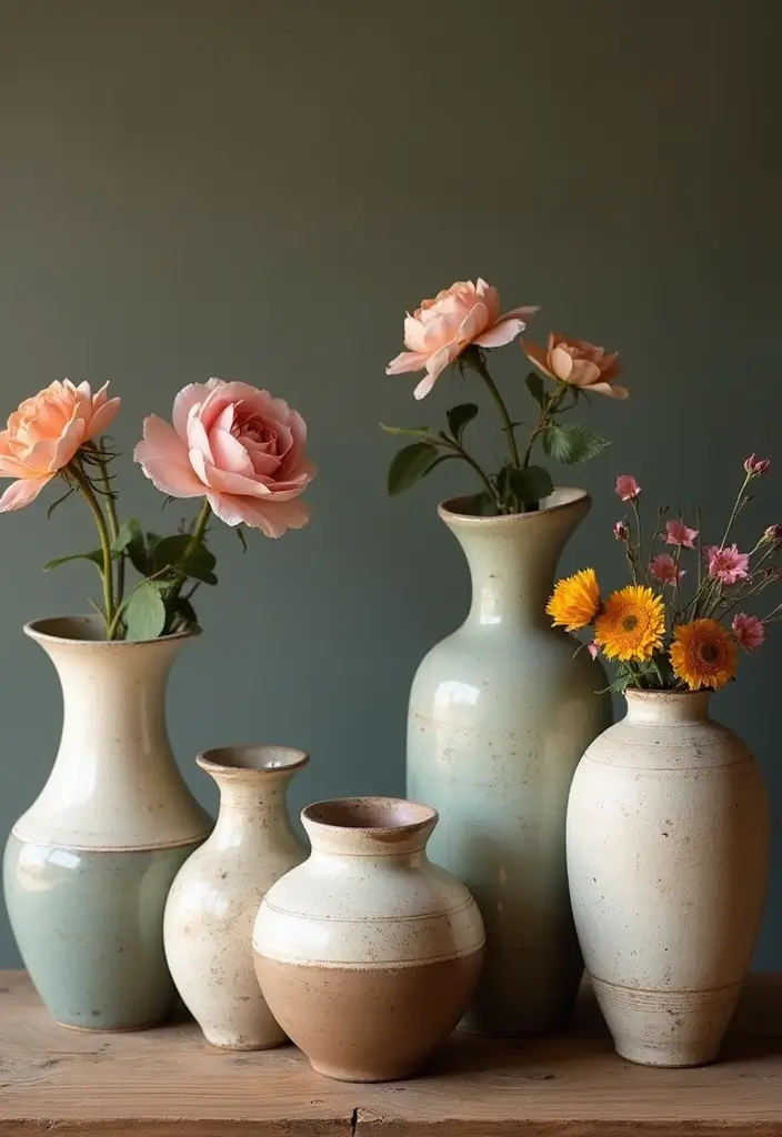 29 Beautiful Home Decor Handmade Ideas For Every Room 9 29 Beautiful Home Decor Handmade Ideas For Every Room - 3. Handmade Ceramic Vases