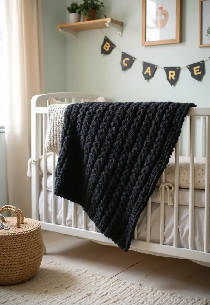 29 Handmade Black Crochet Decor Projects For Home Styling 37 29 Handmade Black Crochet Decor Projects For Home Styling - 17. Crochet Baby Blanket