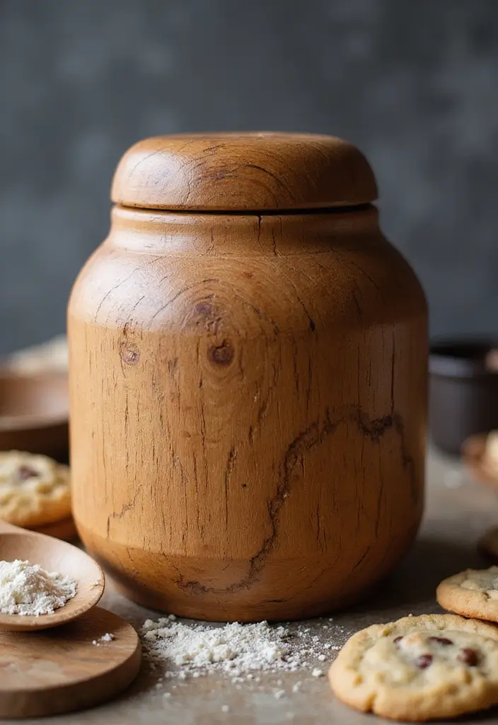 29 Handmade Cookie Jar Decor Ideas For Cozy Kitchens 1 29 Handmade Cookie Jar Decor Ideas For Cozy Kitchens - 1. Rustic Wooden Cookie Jars