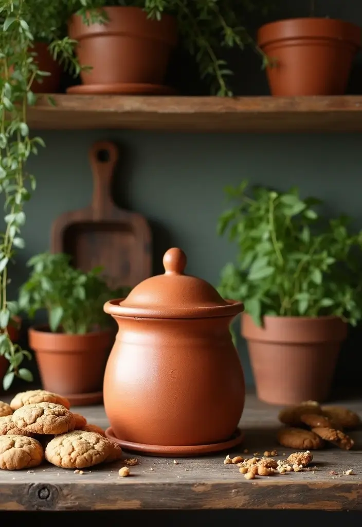 29 Handmade Cookie Jar Decor Ideas For Cozy Kitchens 22 29 Handmade Cookie Jar Decor Ideas For Cozy Kitchens - 10. Terracotta Cookie Jars