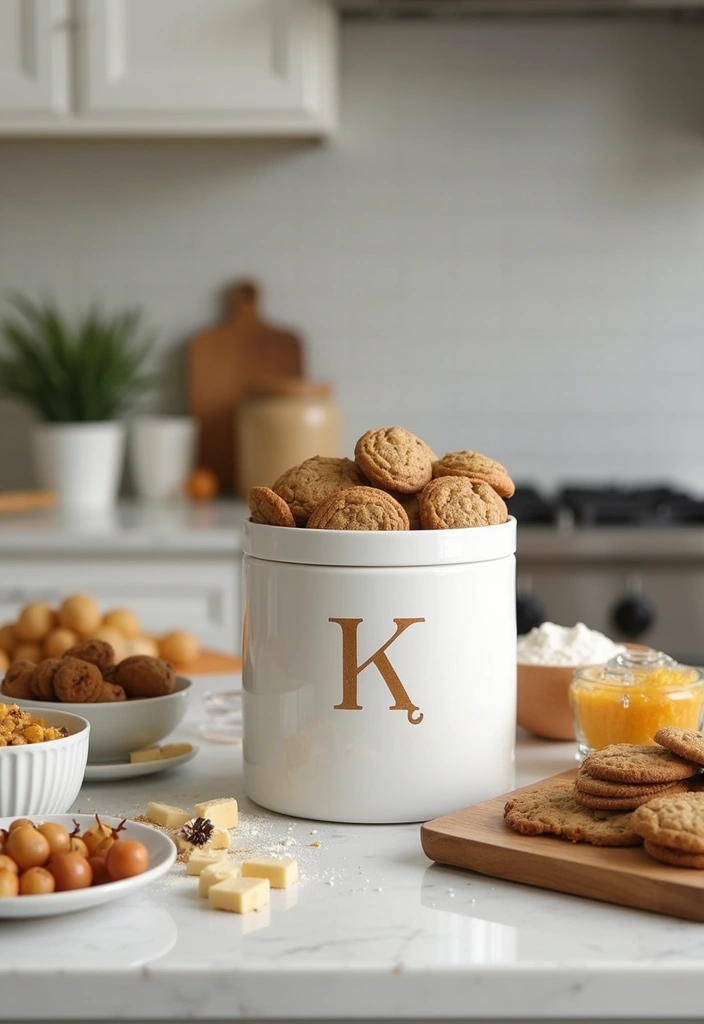 29 Handmade Cookie Jar Decor Ideas For Cozy Kitchens 23 29 Handmade Cookie Jar Decor Ideas For Cozy Kitchens - 11. Monogrammed Cookie Jars
