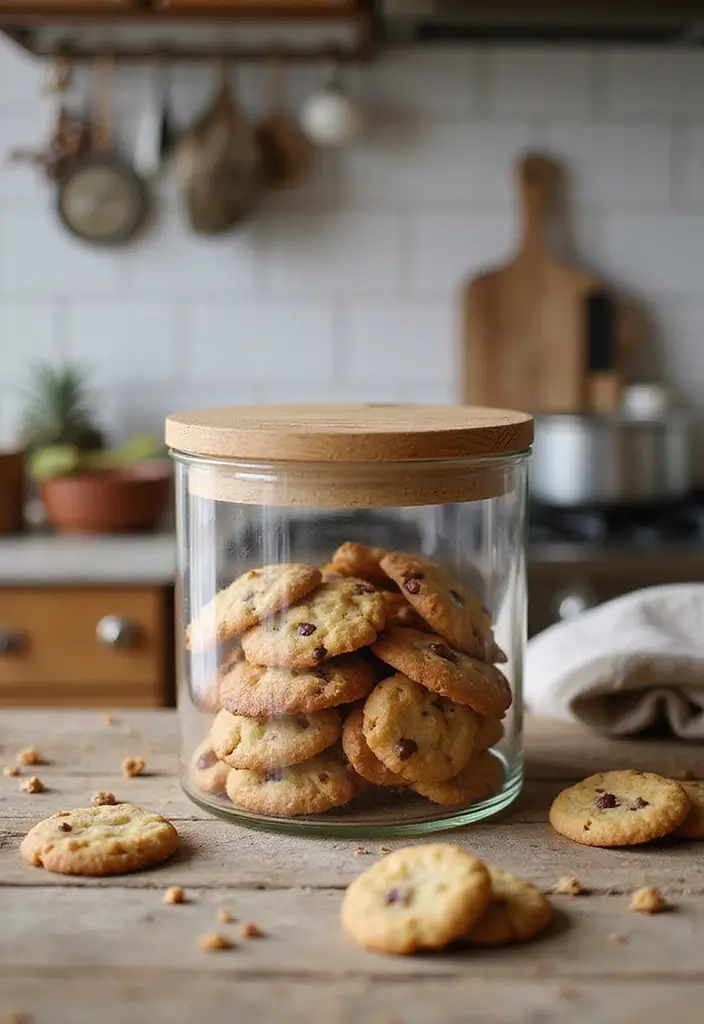 29 Handmade Cookie Jar Decor Ideas For Cozy Kitchens 34 29 Handmade Cookie Jar Decor Ideas For Cozy Kitchens - 18. Glass Cookie Jars with Bamboo Lids