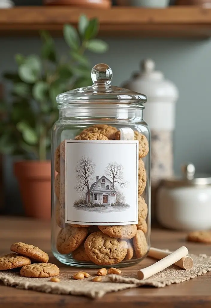 29 Handmade Cookie Jar Decor Ideas For Cozy Kitchens 42 29 Handmade Cookie Jar Decor Ideas For Cozy Kitchens - 22. Cookie Jars with Farmhouse Prints
