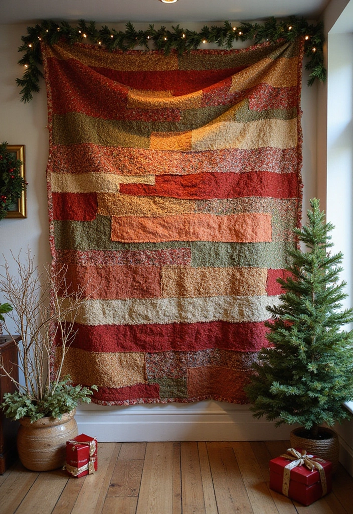 29 Handmade Fabric Holiday Decor Ideas You Can Craft 51 29 Handmade Fabric Holiday Decor Ideas You Can Craft - 17. Fabric Wall Hangings