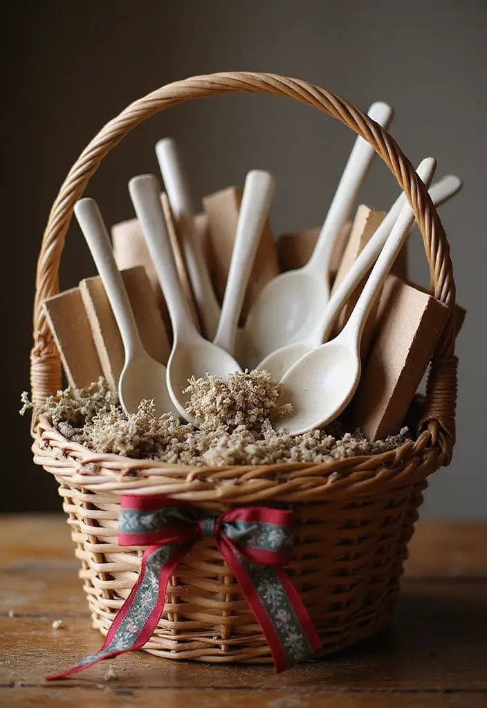 29 Handmade Holiday Spoon Decor Ideas To Try This Year 92 29 Handmade Holiday Spoon Decor Ideas To Try This Year - 14. Spoon Gift Baskets