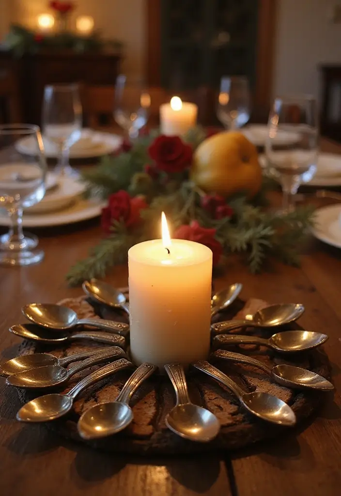 29 Handmade Holiday Spoon Decor Ideas To Try This Year 99 29 Handmade Holiday Spoon Decor Ideas To Try This Year - 15. Spoon Candle Holders