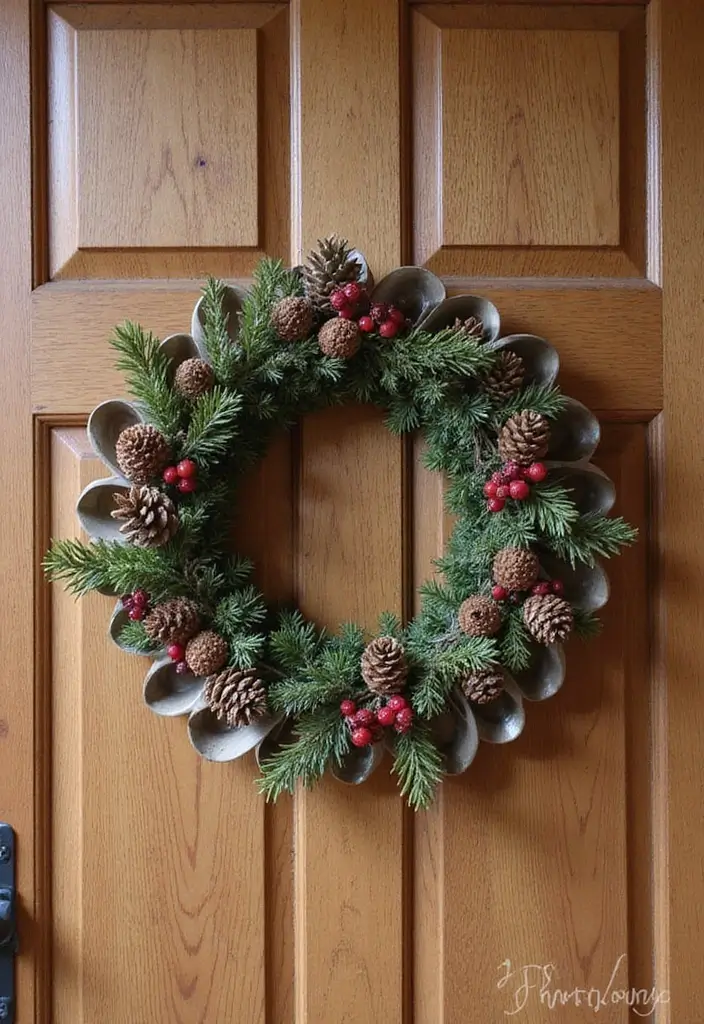 29 Handmade Holiday Spoon Decor Ideas To Try This Year 8 29 Handmade Holiday Spoon Decor Ideas To Try This Year - 2. Holiday Spoon Wreath