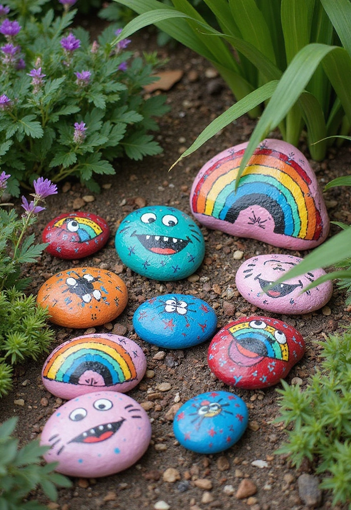 29 Handmade Home Decor Ideas That Show Your Creativity 40 29 Handmade Home Decor Ideas That Show Your Creativity - 12. Painted Rock Garden Decor