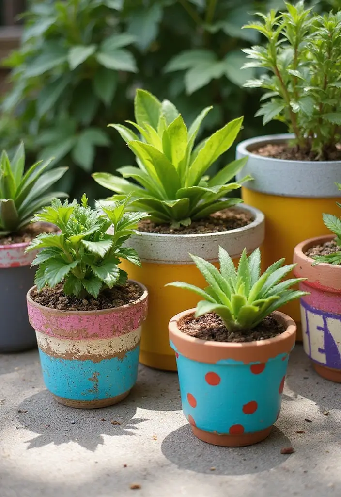 29 Handmade Home Decor Ideas That Show Your Creativity 53 29 Handmade Home Decor Ideas That Show Your Creativity - 19. DIY Flower Pot Painting