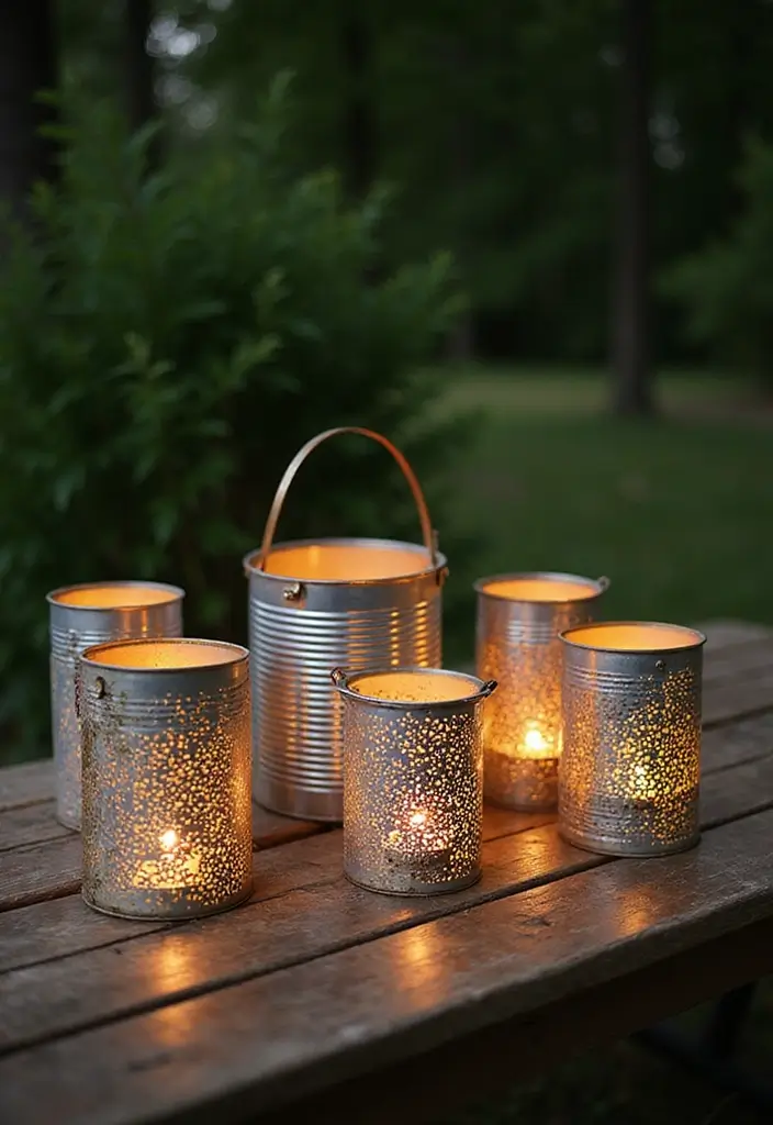 29 Handmade Home Decor Ideas That Show Your Creativity 35 29 Handmade Home Decor Ideas That Show Your Creativity - 9. Upcycled Tin Can Lanterns