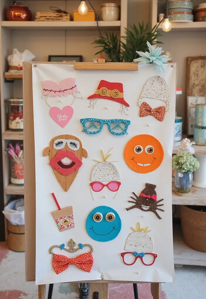 29 Handmade Party Decor Ideas For Memorable Gatherings 38 29 Handmade Party Decor Ideas For Memorable Gatherings - 16. DIY Photo Booth Props