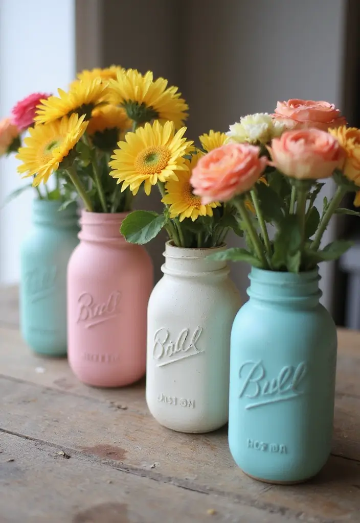 29 Handmade Party Decor Ideas For Memorable Gatherings 3 29 Handmade Party Decor Ideas For Memorable Gatherings - 3. Upcycled Jar Vases