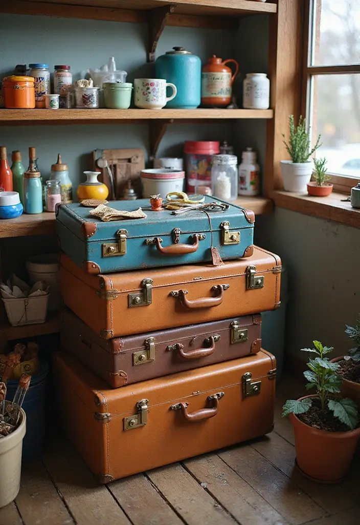 29 Handmade Vintage Suitcase Decor Ideas For Nostalgic Homes 44 29 Handmade Vintage Suitcase Decor Ideas For Nostalgic Homes - 10. Suitcase Craft Station