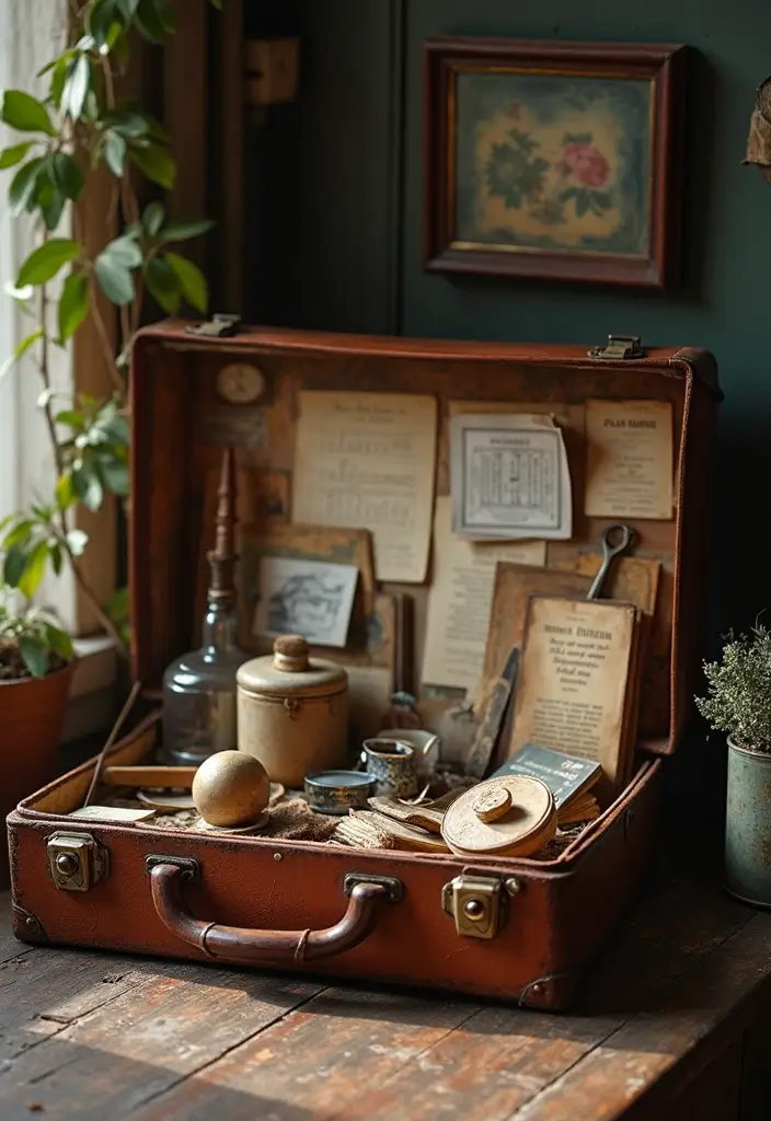 29 Handmade Vintage Suitcase Decor Ideas For Nostalgic Homes 50 29 Handmade Vintage Suitcase Decor Ideas For Nostalgic Homes - 14. Suitcase Hobby Display
