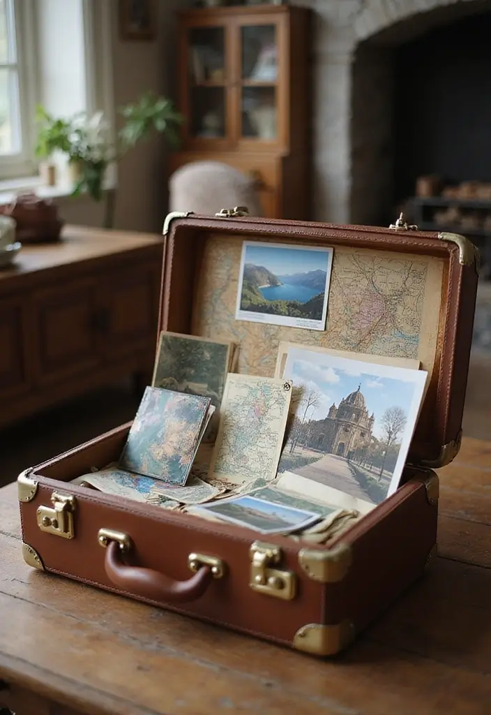 29 Handmade Vintage Suitcase Decor Ideas For Nostalgic Homes 89 29 Handmade Vintage Suitcase Decor Ideas For Nostalgic Homes - 29. Suitcase Travel Memory Box