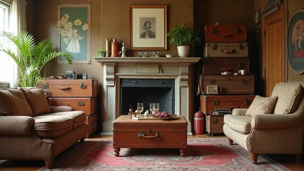 29 Handmade Vintage Suitcase Decor Ideas For Nostalgic Homes