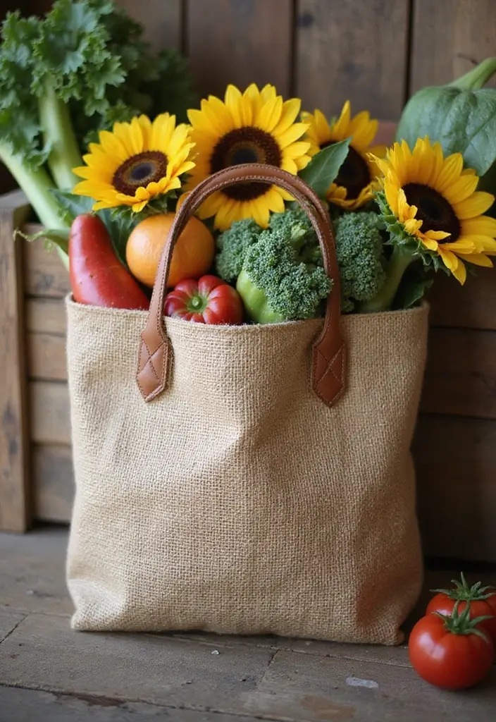 30+ Handmade Burlap Bag Decor Ideas For Rustic Homes 25 30+ Handmade Burlap Bag Decor Ideas For Rustic Homes - 13. Burlap Bag Tote Bags