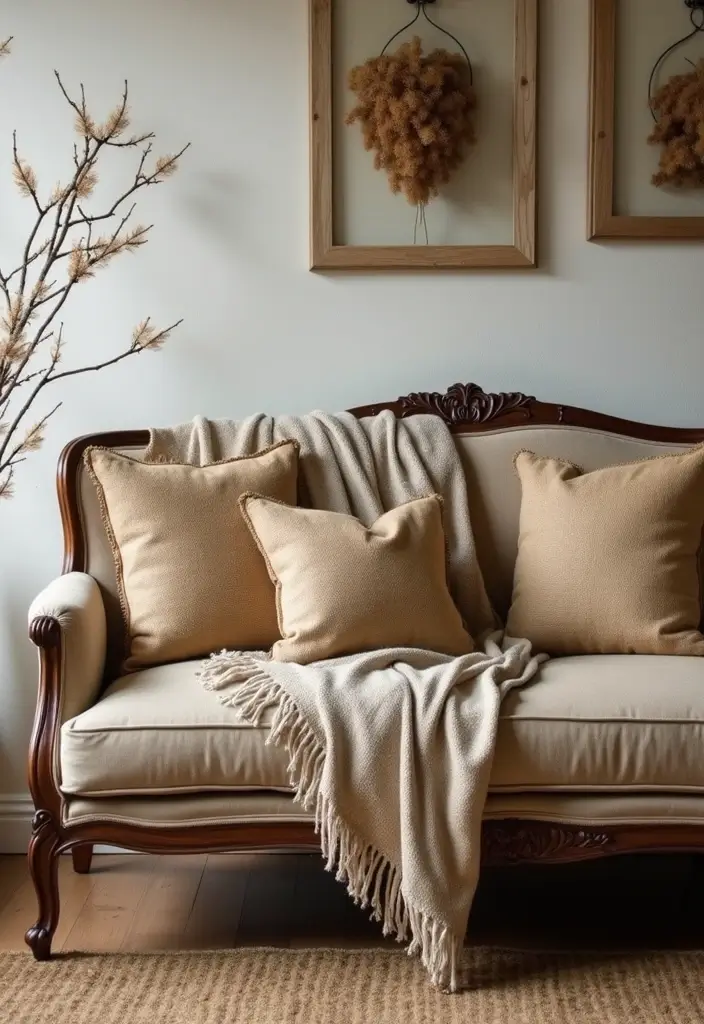 30+ Handmade Burlap Bag Decor Ideas For Rustic Homes 8 30+ Handmade Burlap Bag Decor Ideas For Rustic Homes - 2. Rustic Burlap Pillows