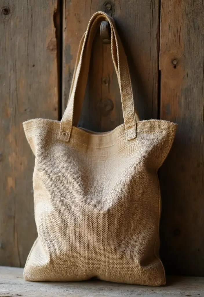 30+ Handmade Burlap Bag Decor Ideas For Rustic Homes 40 30+ Handmade Burlap Bag Decor Ideas For Rustic Homes - 20. Burlap Bag Handbags