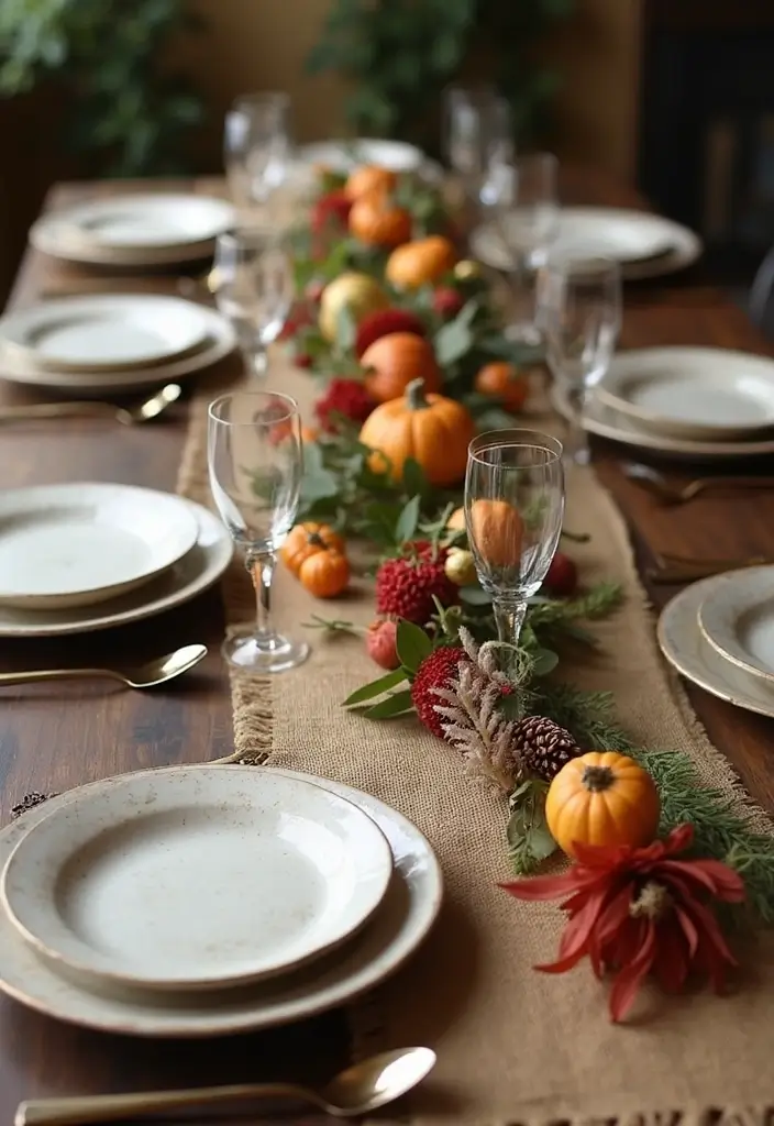 30+ Handmade Burlap Bag Decor Ideas For Rustic Homes 17 30+ Handmade Burlap Bag Decor Ideas For Rustic Homes - 5. Burlap Table Runner