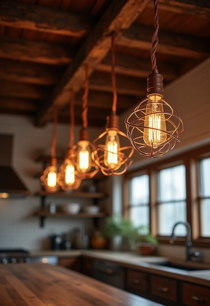 30+ Handmade Copper Wire Decor Ideas With Industrial Charm 1 30+ Handmade Copper Wire Decor Ideas With Industrial Charm - 1. Twisted Copper Wire Pendant Lights