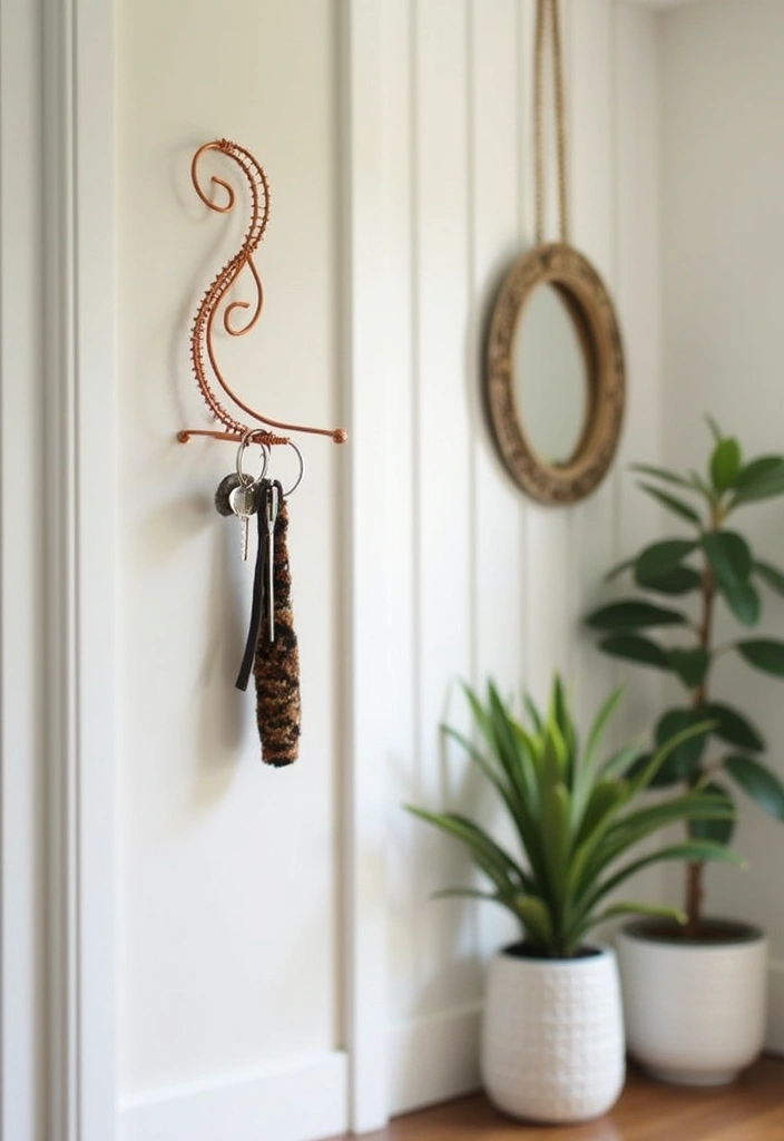 30+ Handmade Copper Wire Decor Ideas With Industrial Charm 28 30+ Handmade Copper Wire Decor Ideas With Industrial Charm - 12. Copper Wire Key Holders