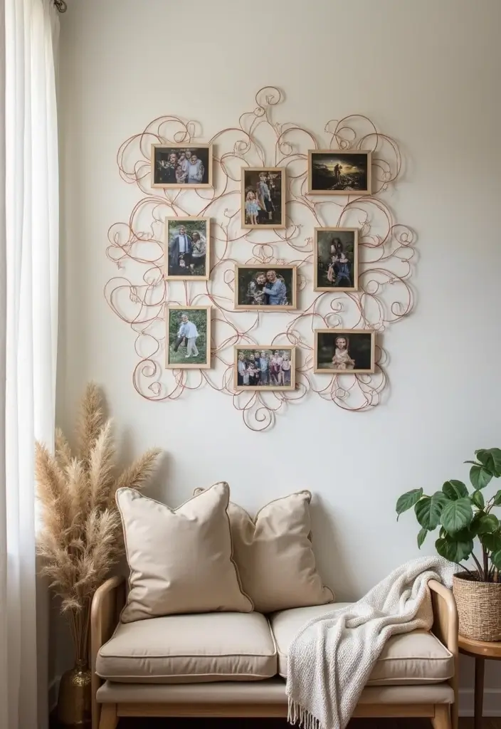 30+ Handmade Copper Wire Decor Ideas With Industrial Charm 47 30+ Handmade Copper Wire Decor Ideas With Industrial Charm - 21. Copper Wire Photo Display