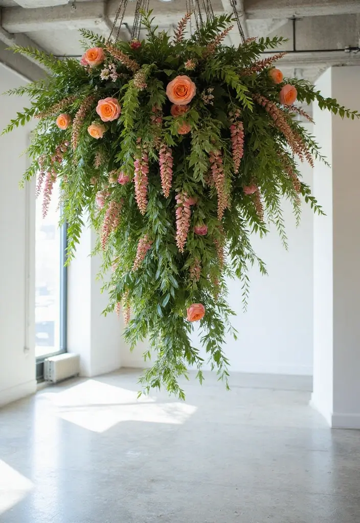 30+ Handmade Floral Decor Ideas For Romantic Homes 45 30+ Handmade Floral Decor Ideas For Romantic Homes - 15. Hanging Floral Installations