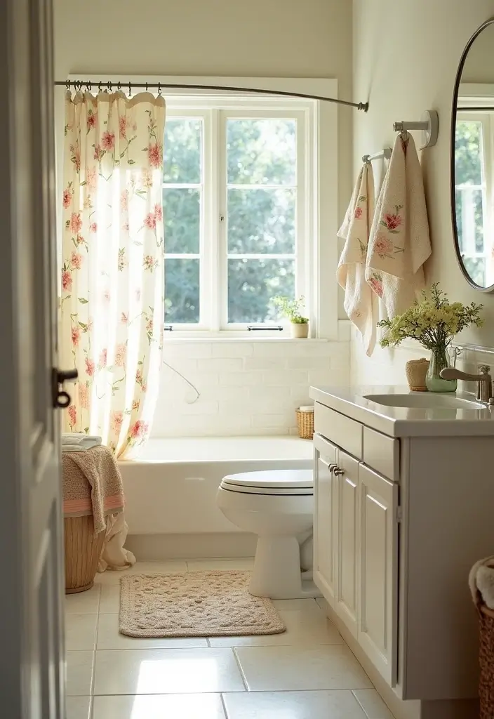 30+ Handmade Floral Decor Ideas For Romantic Homes 63 30+ Handmade Floral Decor Ideas For Romantic Homes - 21. Floral-Themed Bathroom Accessories