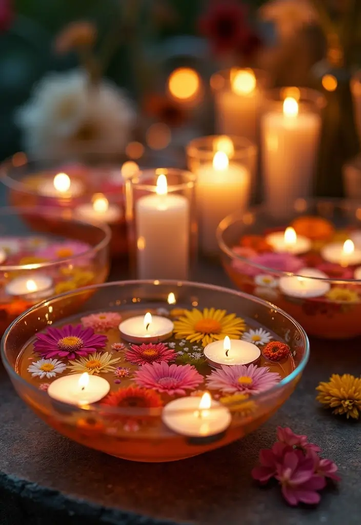 30+ Handmade Floral Decor Ideas For Romantic Homes 19 30+ Handmade Floral Decor Ideas For Romantic Homes - 7. Floating Floral Arrangements