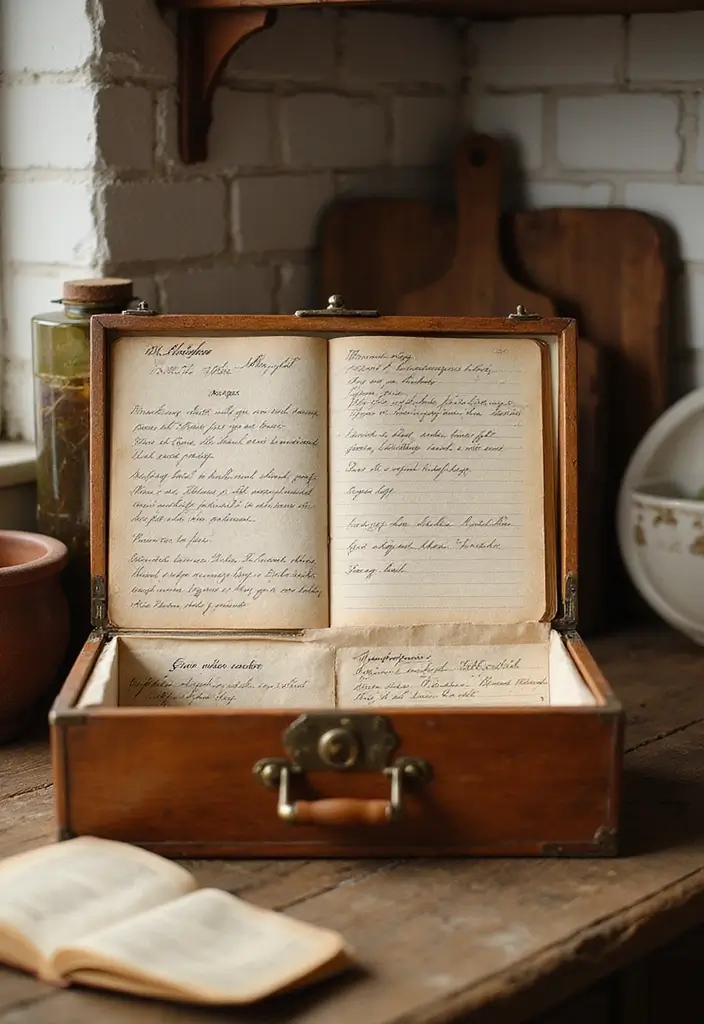 30+ Handmade Kitchen Decor Ideas With Rustic Appeal 29 30+ Handmade Kitchen Decor Ideas With Rustic Appeal - 11. Vintage Recipe Boxes