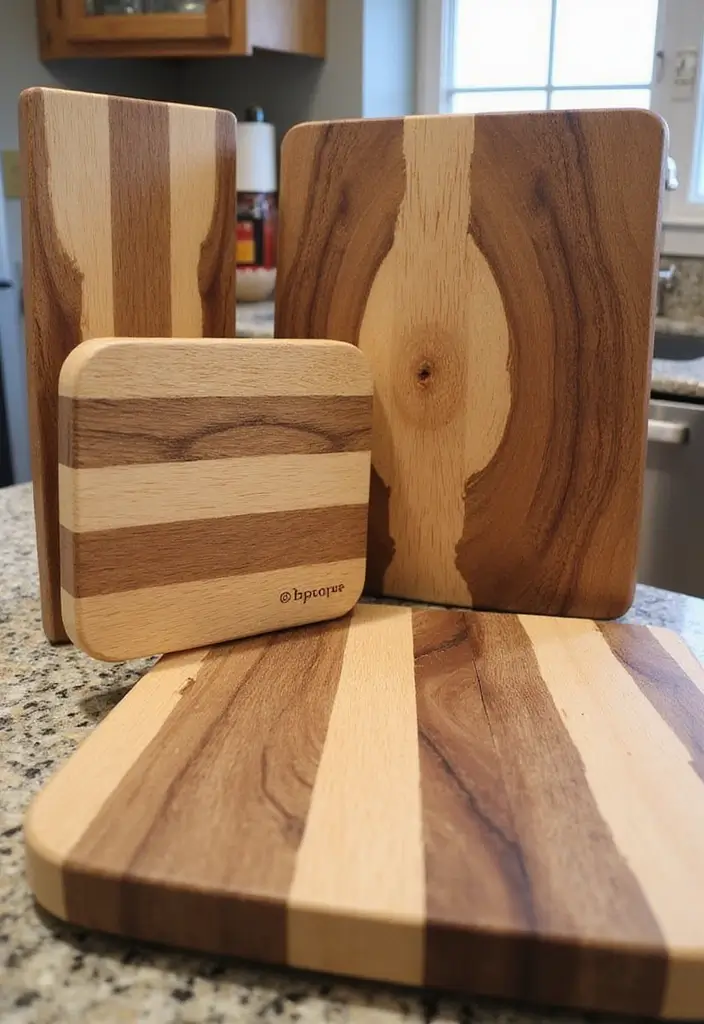 30+ Handmade Kitchen Decor Ideas With Rustic Appeal 41 30+ Handmade Kitchen Decor Ideas With Rustic Appeal - 17. Wood Block Cutting Boards