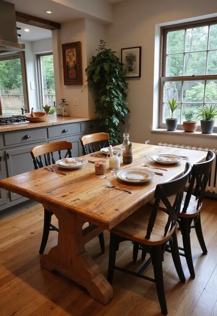 30+ Handmade Kitchen Decor Ideas With Rustic Appeal 44 30+ Handmade Kitchen Decor Ideas With Rustic Appeal - 20. Reclaimed Wood Tables