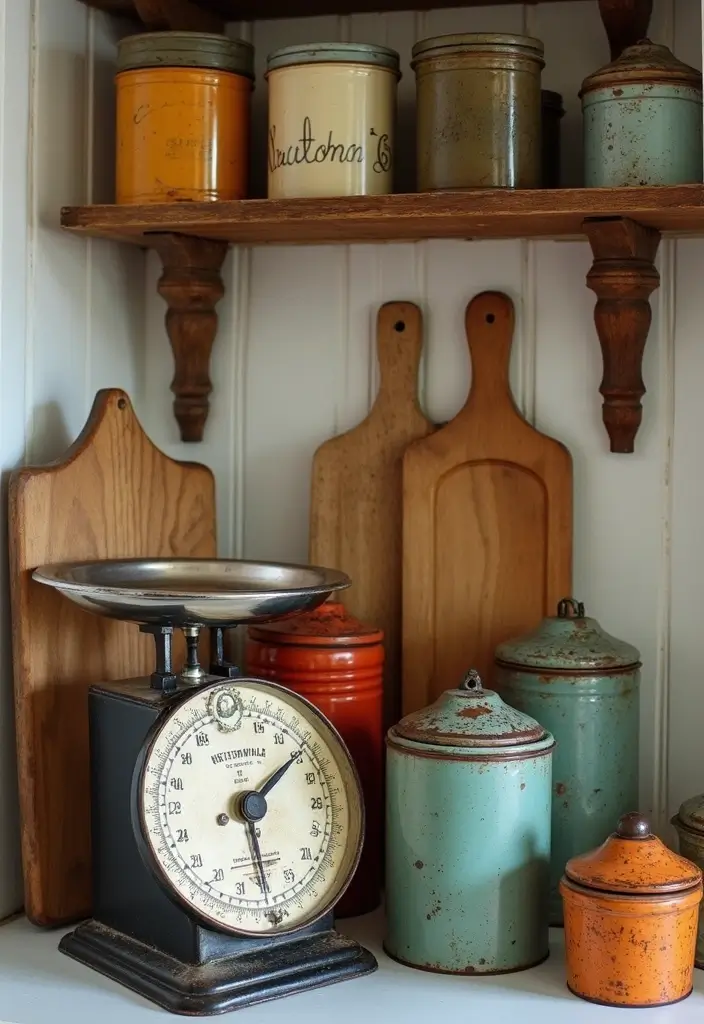 30+ Handmade Kitchen Decor Ideas With Rustic Appeal 11 30+ Handmade Kitchen Decor Ideas With Rustic Appeal - 5. Vintage Kitchen Accessories