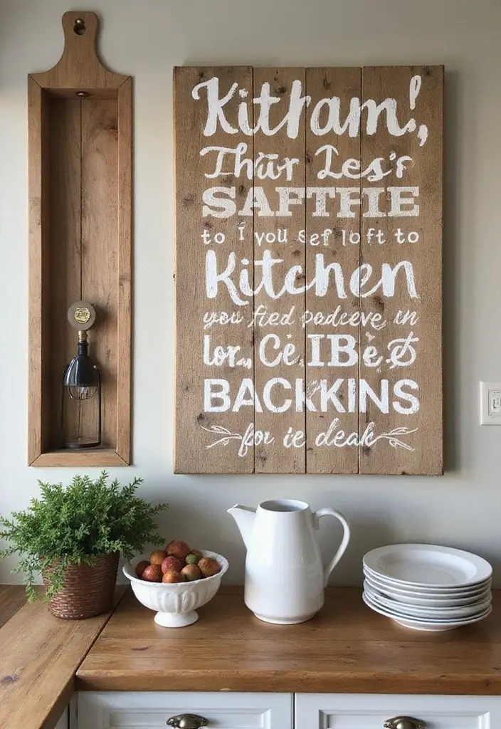 30+ Handmade Kitchen Decor Ideas With Rustic Appeal 14 30+ Handmade Kitchen Decor Ideas With Rustic Appeal - 6. DIY Wall Art