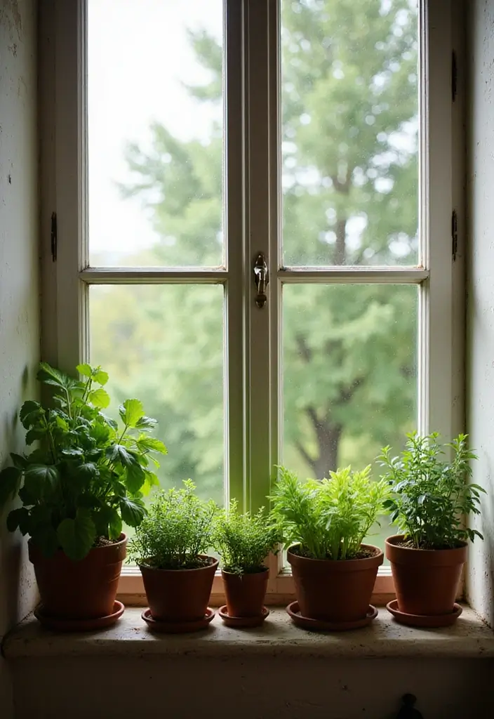 30+ Handmade Kitchen Decor Ideas With Rustic Appeal 15 30+ Handmade Kitchen Decor Ideas With Rustic Appeal - 7. Herb Garden Display