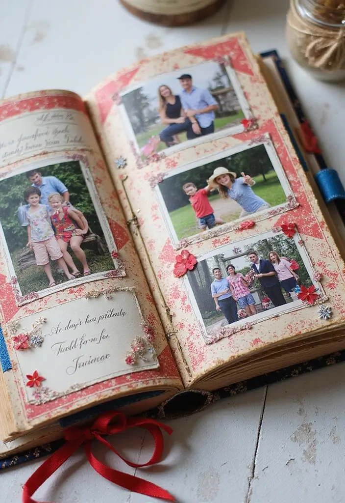 30+ Handmade Patriotic Home Decor Ideas For Festive Seasons 48 30+ Handmade Patriotic Home Decor Ideas For Festive Seasons - 22. Handmade Patriotic Journal or Scrapbook