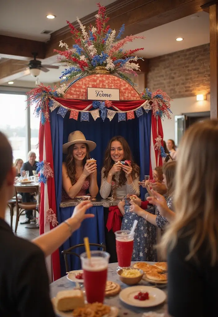 30+ Handmade Patriotic Home Decor Ideas For Festive Seasons 80 30+ Handmade Patriotic Home Decor Ideas For Festive Seasons - 30. Patriotic Themed Photo Booth