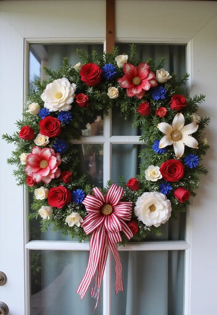 30+ Handmade Patriotic Home Decor Ideas For Festive Seasons 16 30+ Handmade Patriotic Home Decor Ideas For Festive Seasons - 4. Handmade Patriotic Wreath