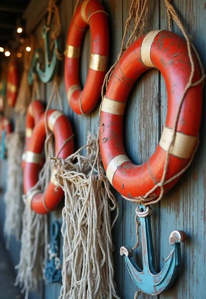 30+ Handmade Pirate Decor Ideas for Themed Events 39 30+ Handmade Pirate Decor Ideas for Themed Events - 13. Nautical Themed Wall Hangings
