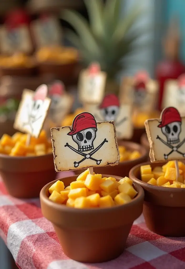 30+ Handmade Pirate Decor Ideas for Themed Events 40 30+ Handmade Pirate Decor Ideas for Themed Events - 14. Pirate-Themed Snack Labels