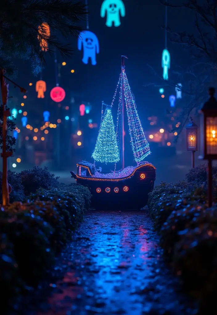 30+ Handmade Pirate Decor Ideas for Themed Events 74 30+ Handmade Pirate Decor Ideas for Themed Events - 28. Glow in the Dark Pirate Decor