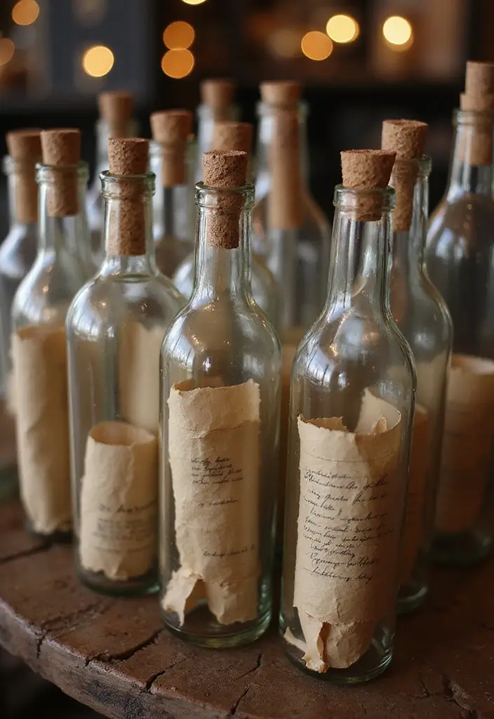 30+ Handmade Pirate Decor Ideas for Themed Events 18 30+ Handmade Pirate Decor Ideas for Themed Events - 6. Bottled Messages