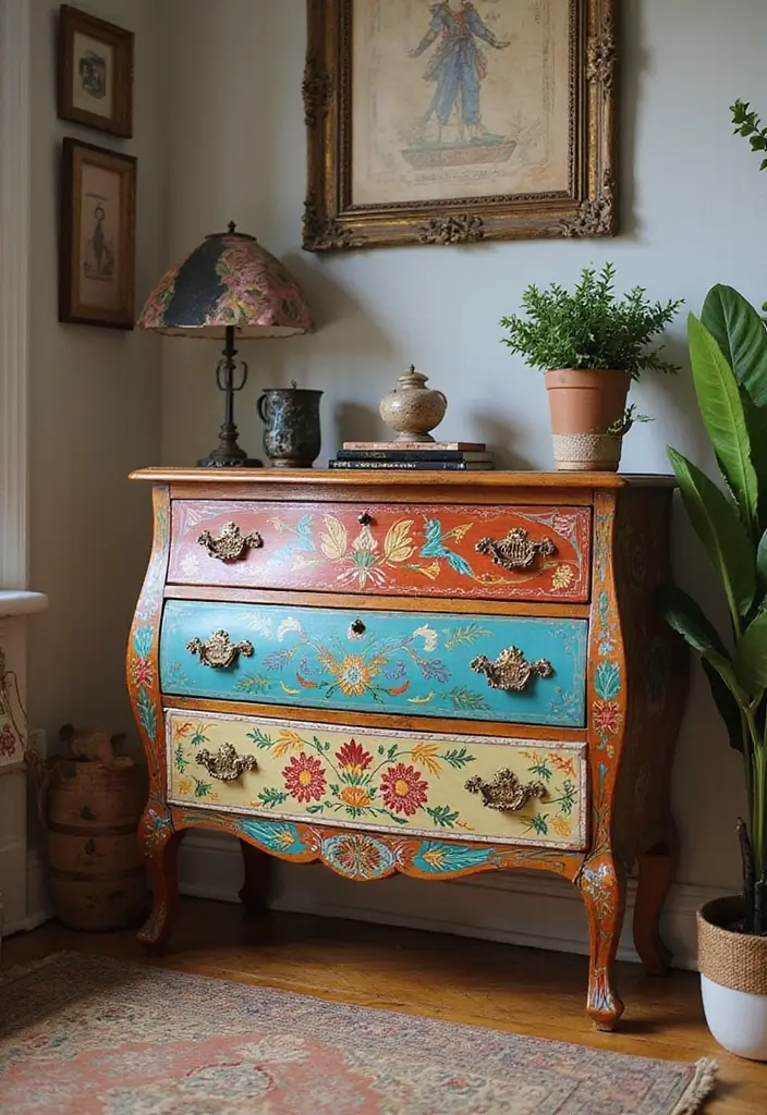 30+ Handmade Room Decor Ideas To Personalize Your Space 48 30+ Handmade Room Decor Ideas To Personalize Your Space - 14. Hand-painted Furniture